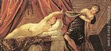 Jacopo Robusti Tintoretto Wall Art - Joseph and Potiphar's Wife